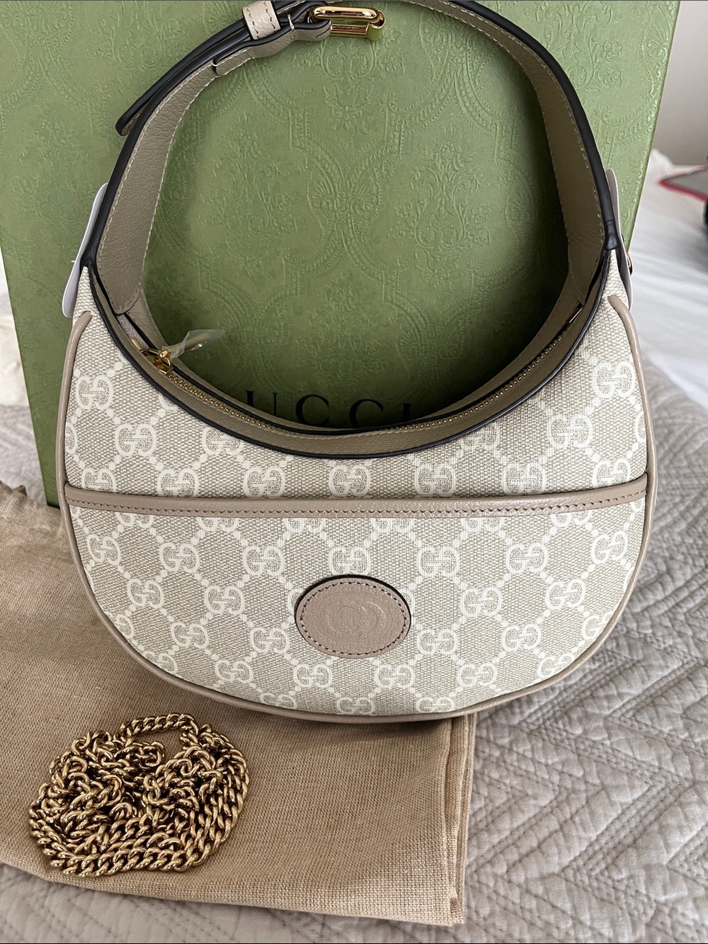Authentic Gucci Half Moon Bag -NWT